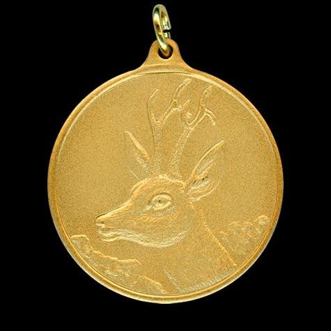 Jagdmedaille 50 mm mit Öse