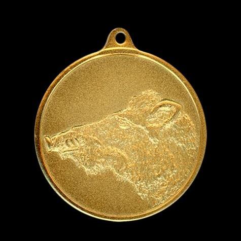 Jagdmedaille 50 mm mit Öse Keilerkopf
