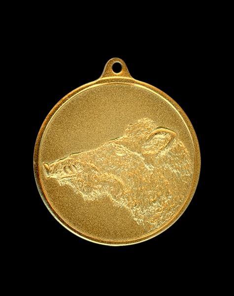 Jagdmedaille 50 mm mit Öse Keilerkopf